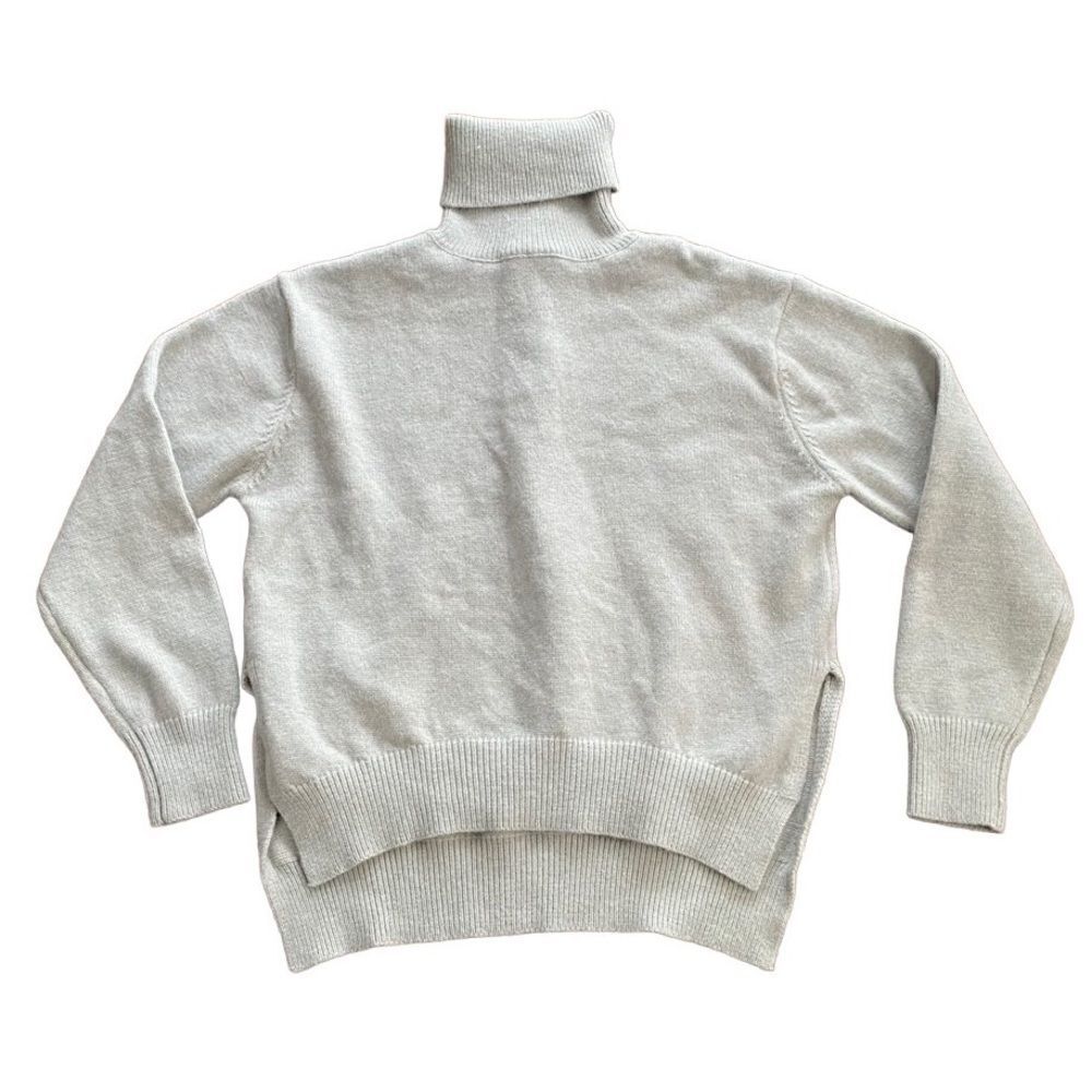 Silk & Salt Turtleneck Sweater Grey